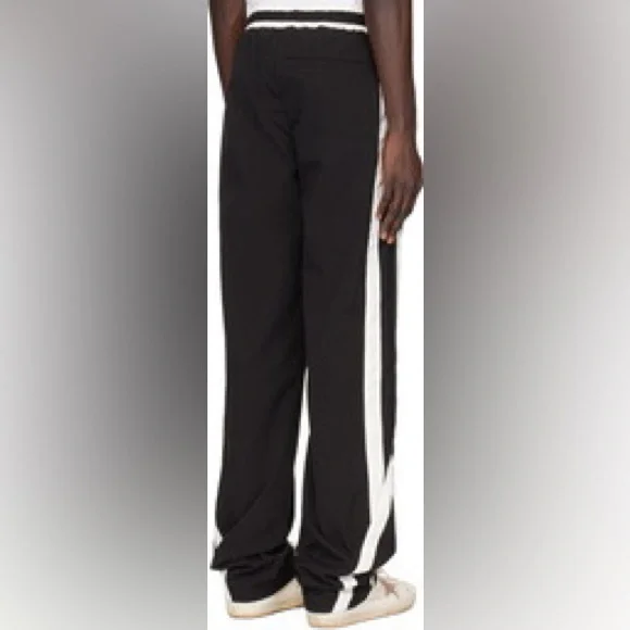 Rhude Ski Track Pants Black White Men's Size S EUC